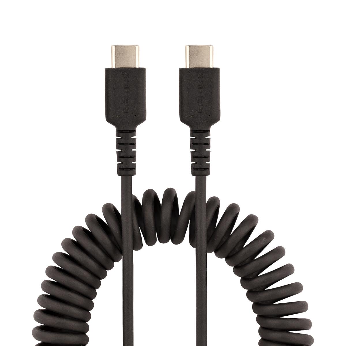 USB C Charging Cable Coiled M/m 1m