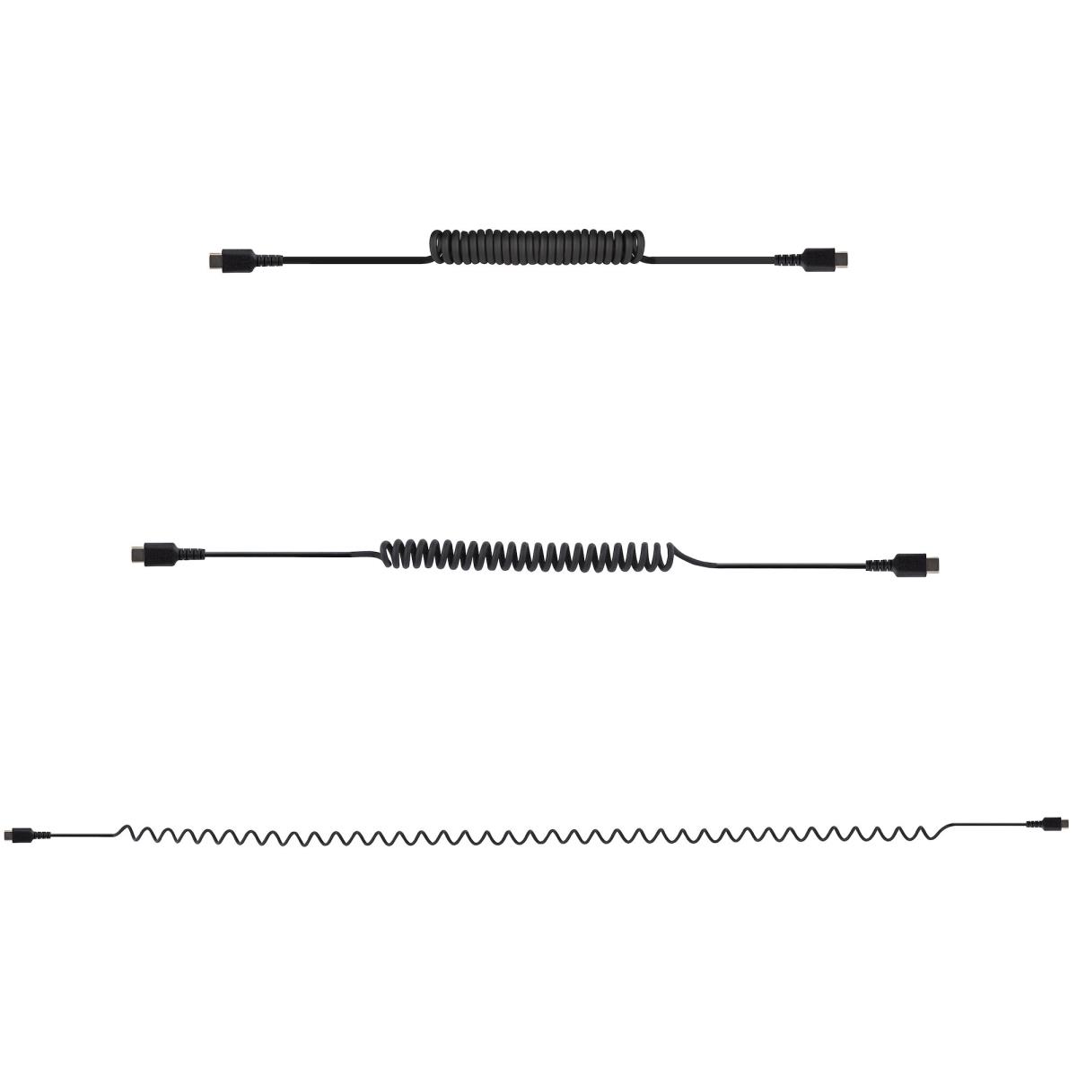 USB C Charging Cable Coiled M/m 1m