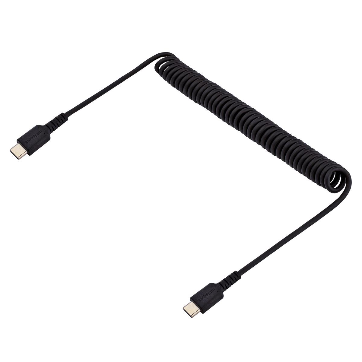USB C Charging Cable Coiled M/m 1m