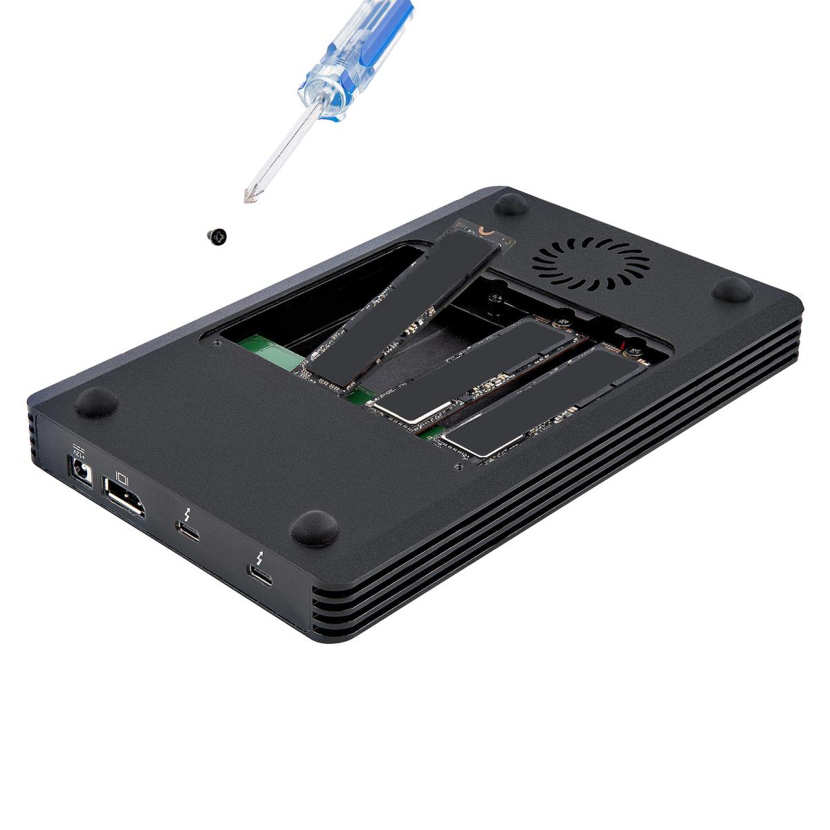 Thunderbolt 3 - 4 Bay Nvme Enclosure M.2 Nvme 40gbps