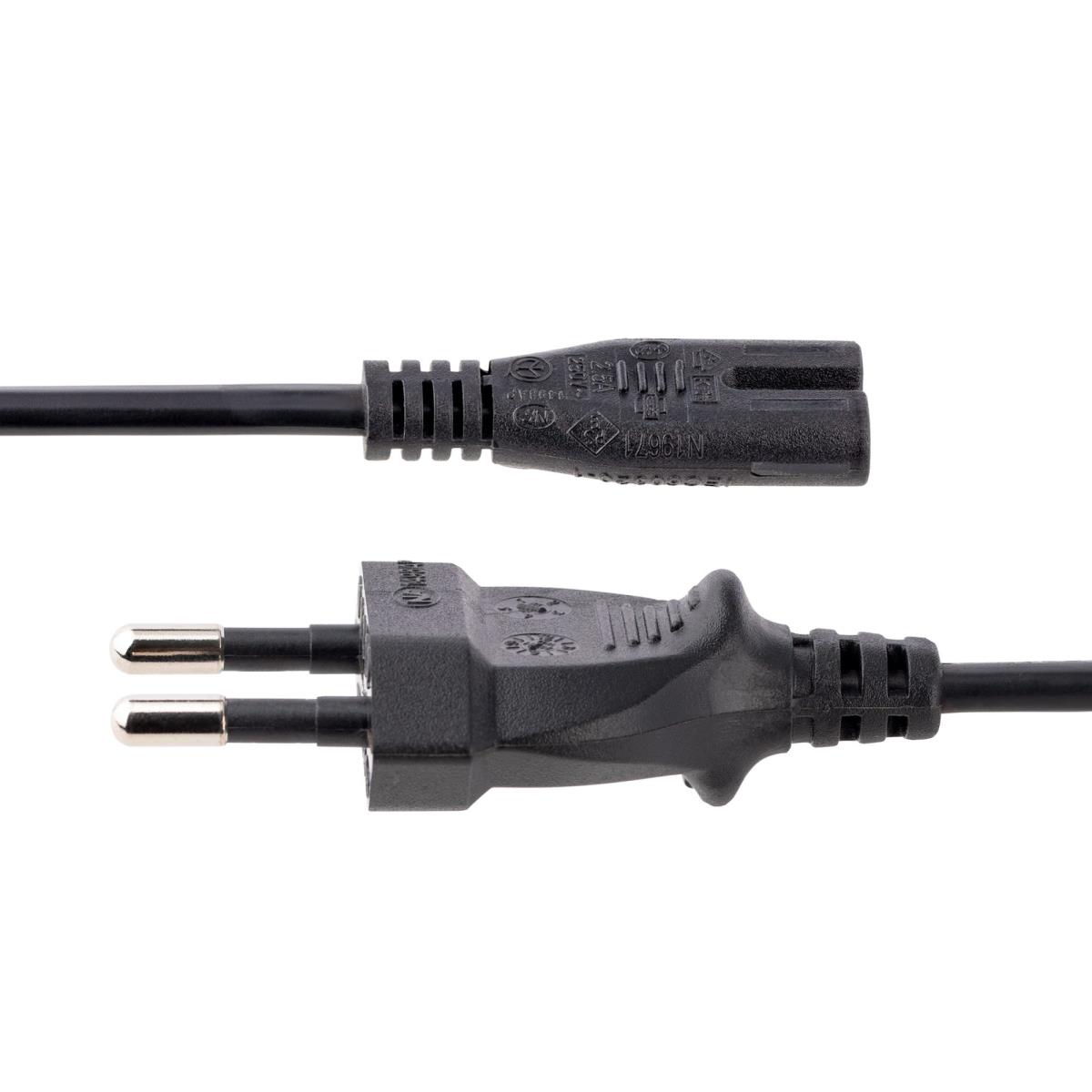 Laptop Power Cord - Plug To C7 - 18awg 2m