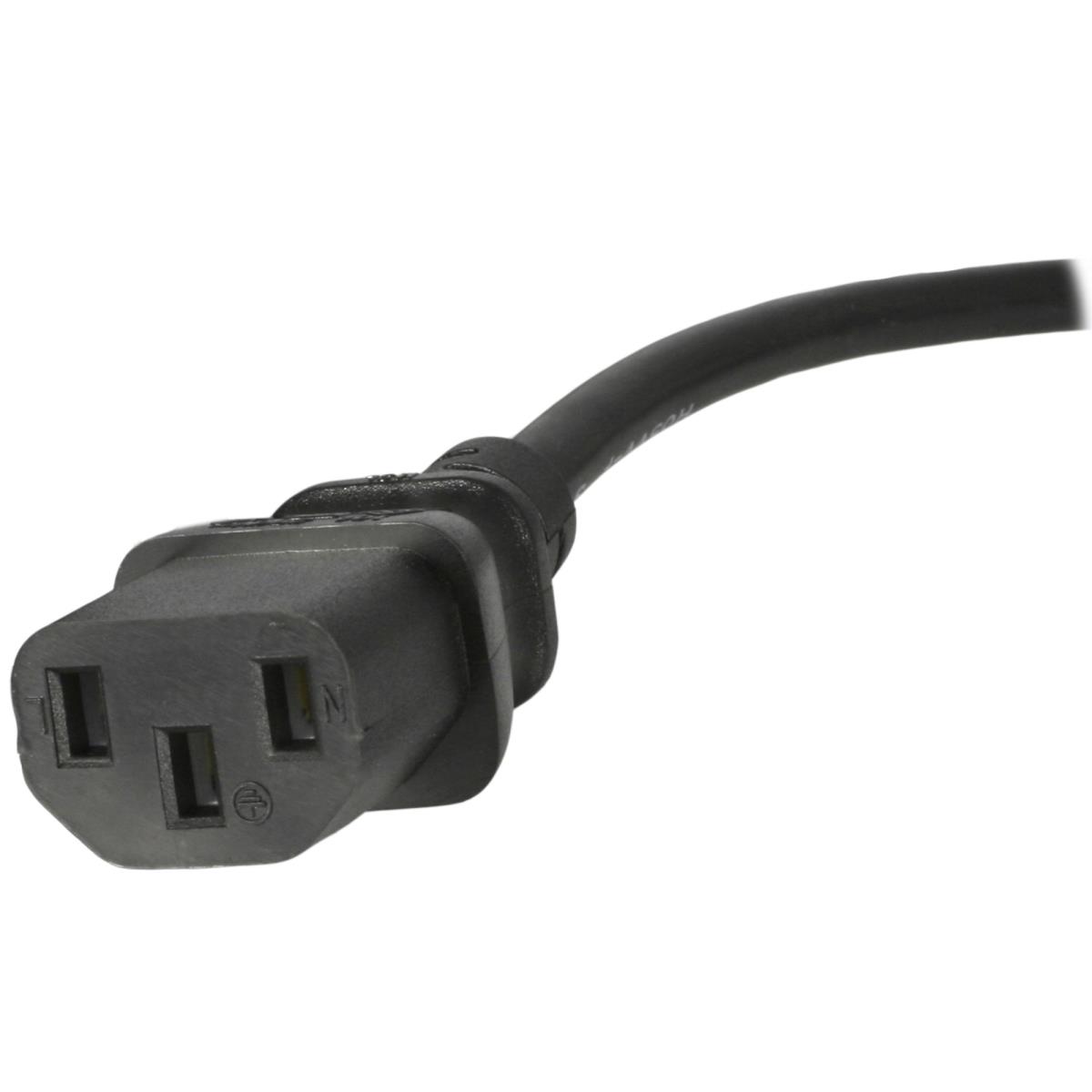 Uk Computer Power Cable - Bs 1363 To C13 18awg 1m