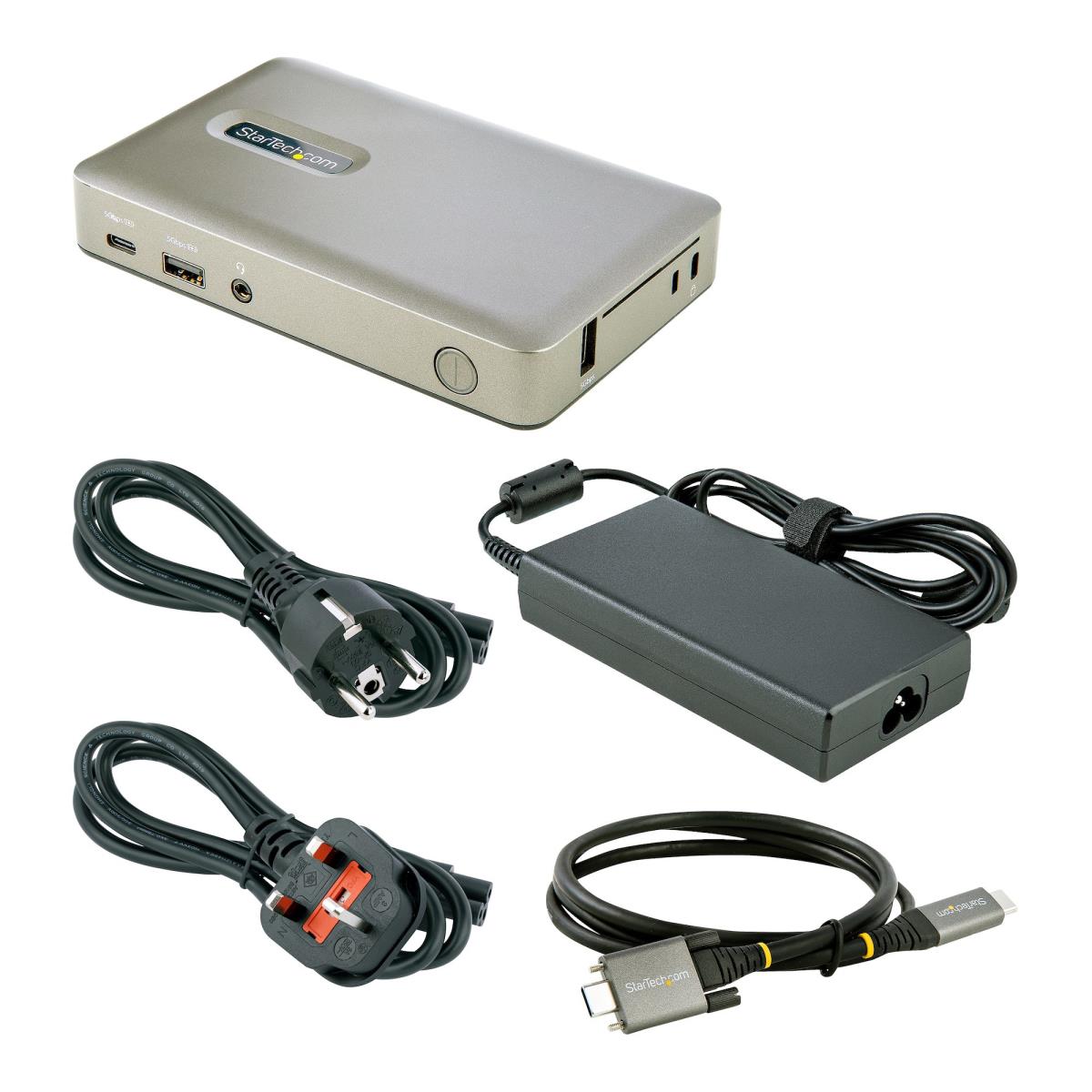 Docking Stations - USB C Dock DisplayPort 4k 30hz Or Vga/65w Pd/4-port USB Hub/gbe