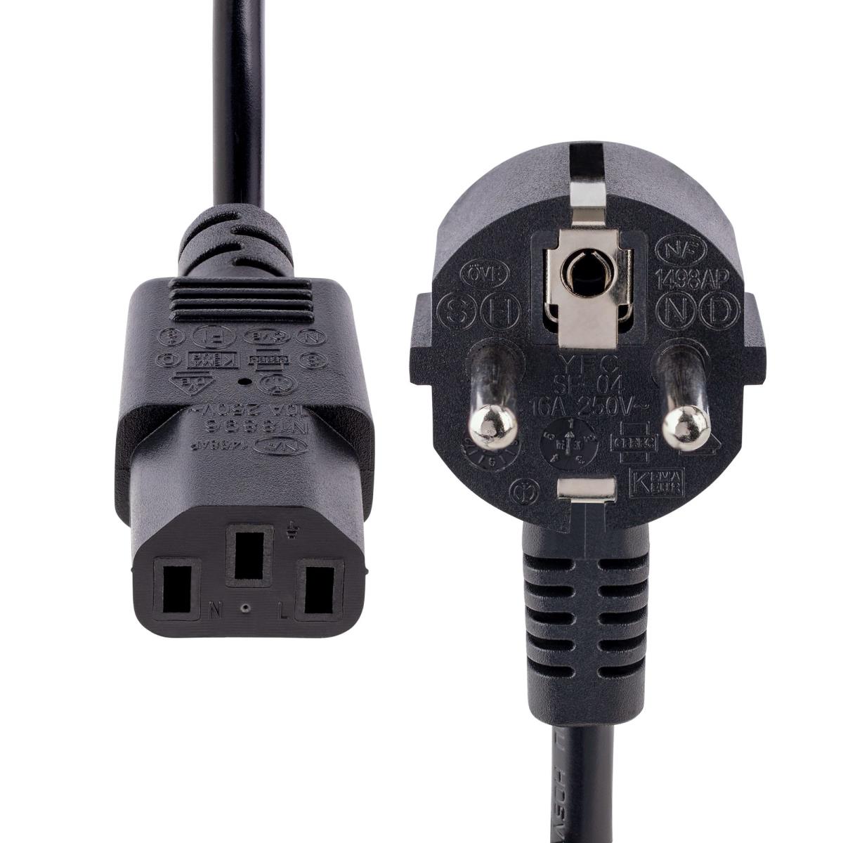 Computer Power Cord - Schucko To C13 18awg 1m