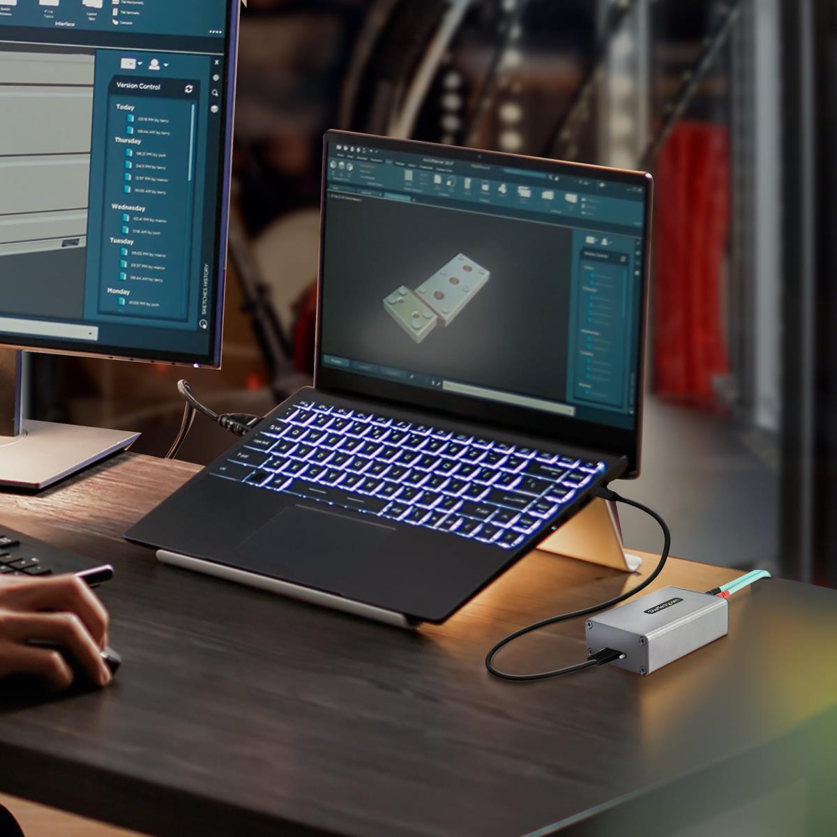 Extender Over Fiber Optic 2-port USB 3.0