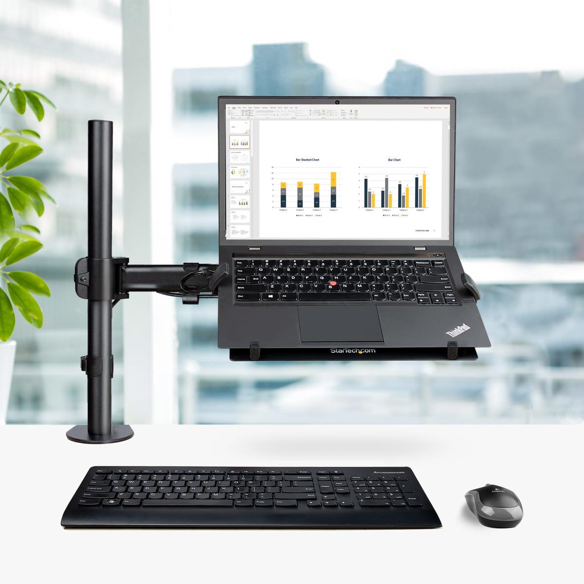 Laptop Desk Mount Monitor & Laptop Arm