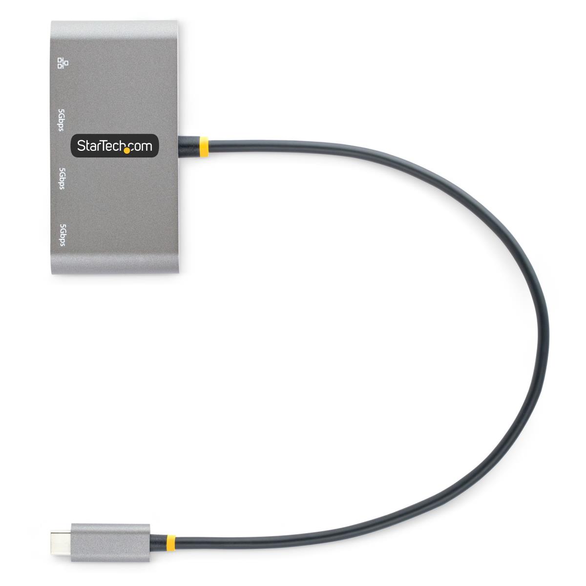 Hub Plus 3-port USB 3.0 Gigabit Ethernet - USB-c - White Bus-powered