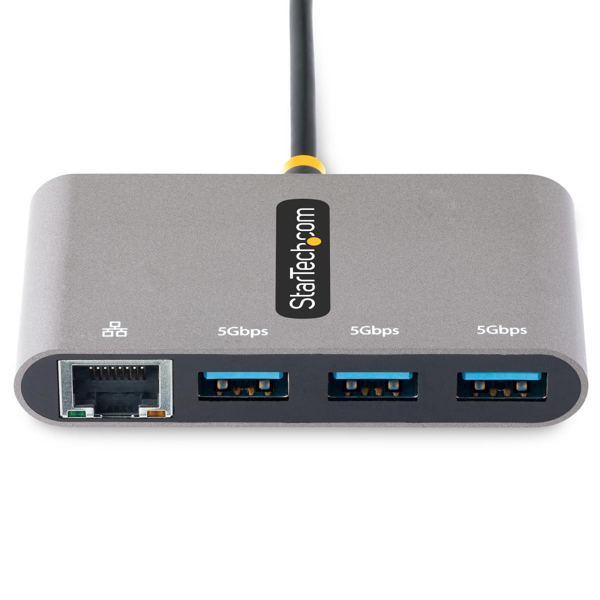 Hub Plus 3-port USB 3.0 Gigabit Ethernet - USB-c - White Bus-powered