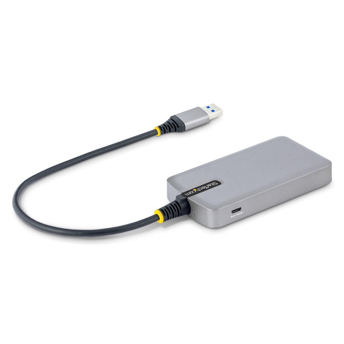USB Hub W/ Gbe 3-port Portable USB Hub Adapter With Ethernet