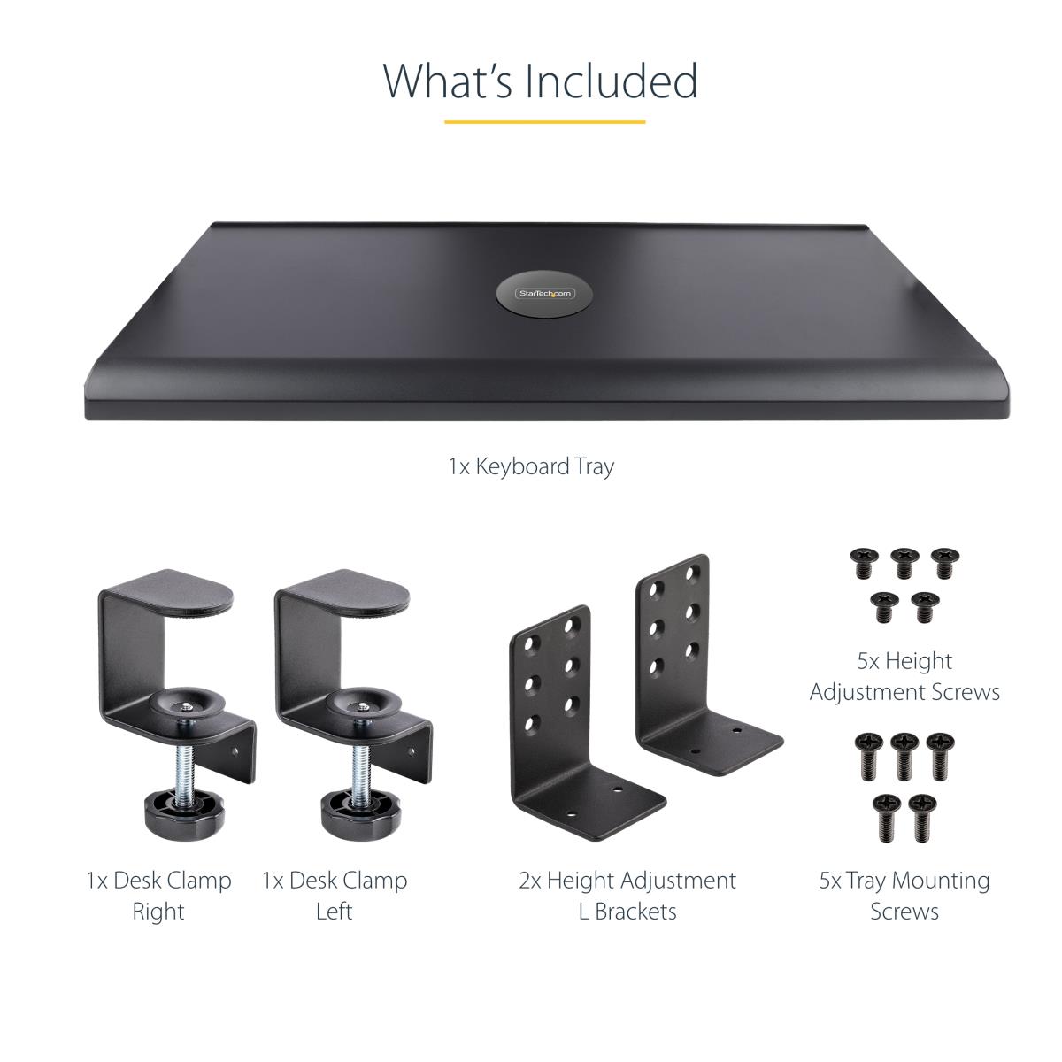 Under-desk Keyboard Tray - Three Height Options - Up To 26.