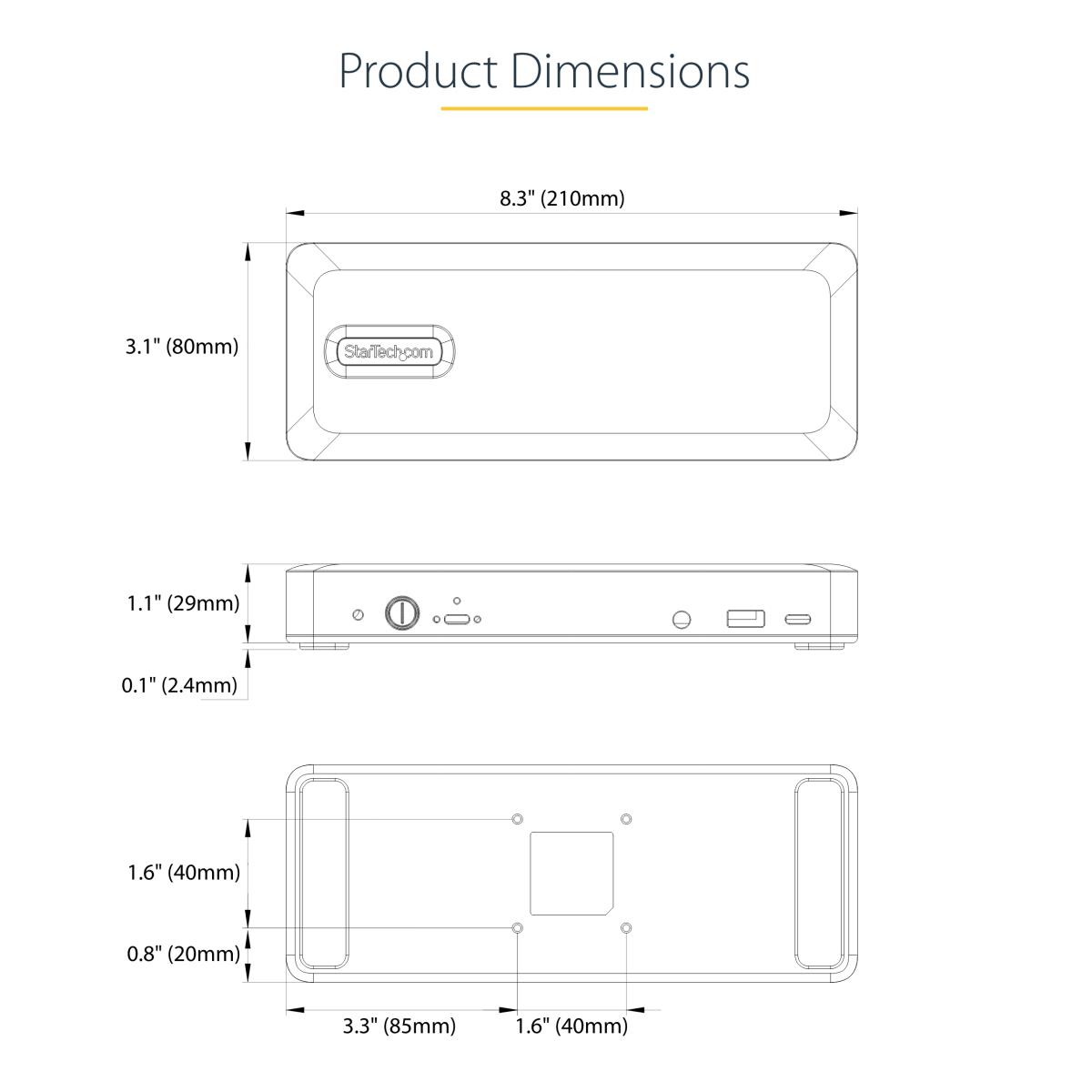 USB-c Docking Station - USB-c Hdmi Hub - 7 Port USB Dock