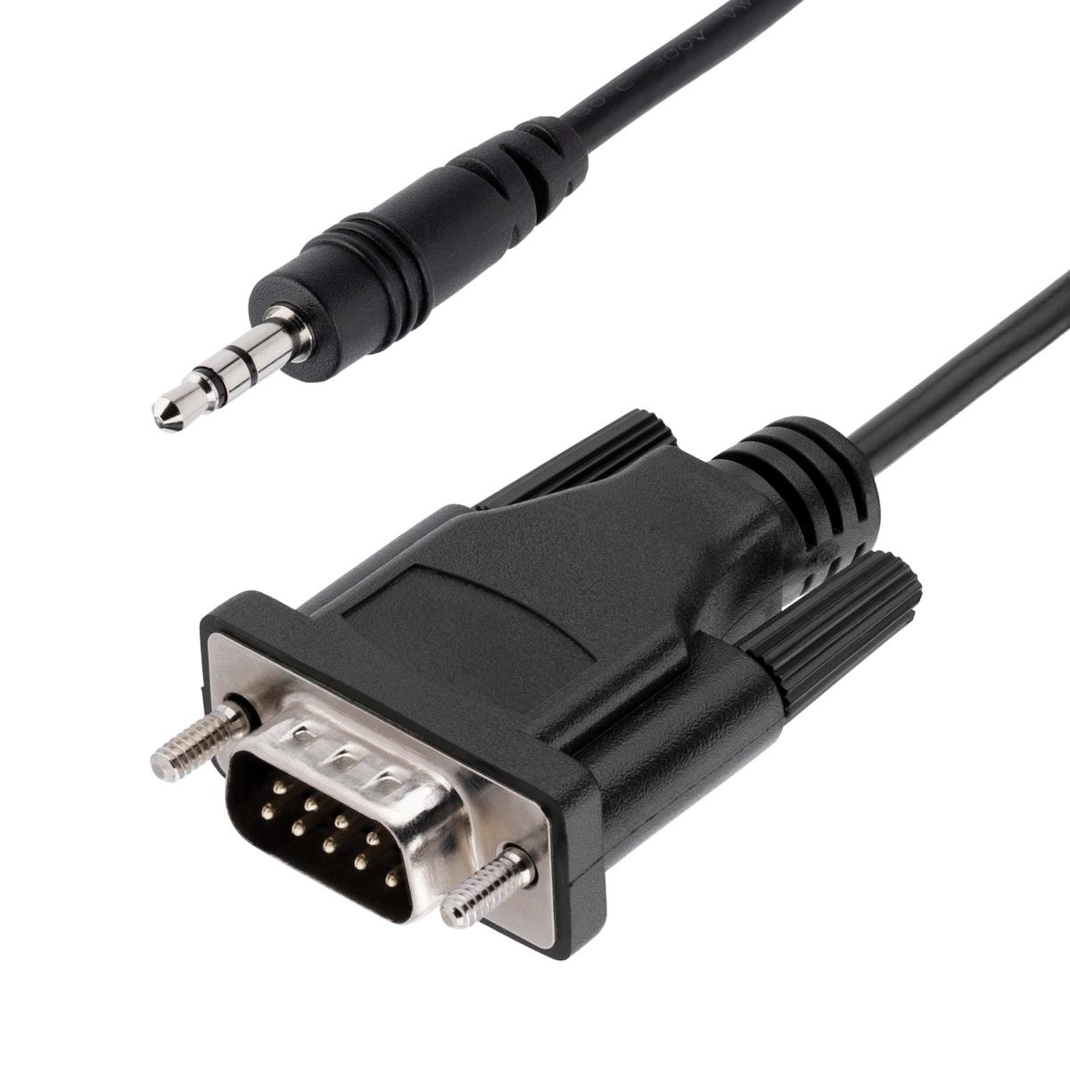 Serial Cable For Serial Device Configuration Rs232 Db9 Male To 3.5mm 1m