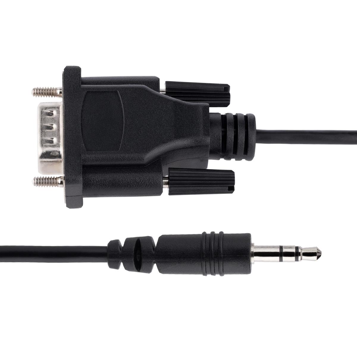 Serial Cable For Serial Device Configuration Rs232 Db9 Male To 3.5mm 1m