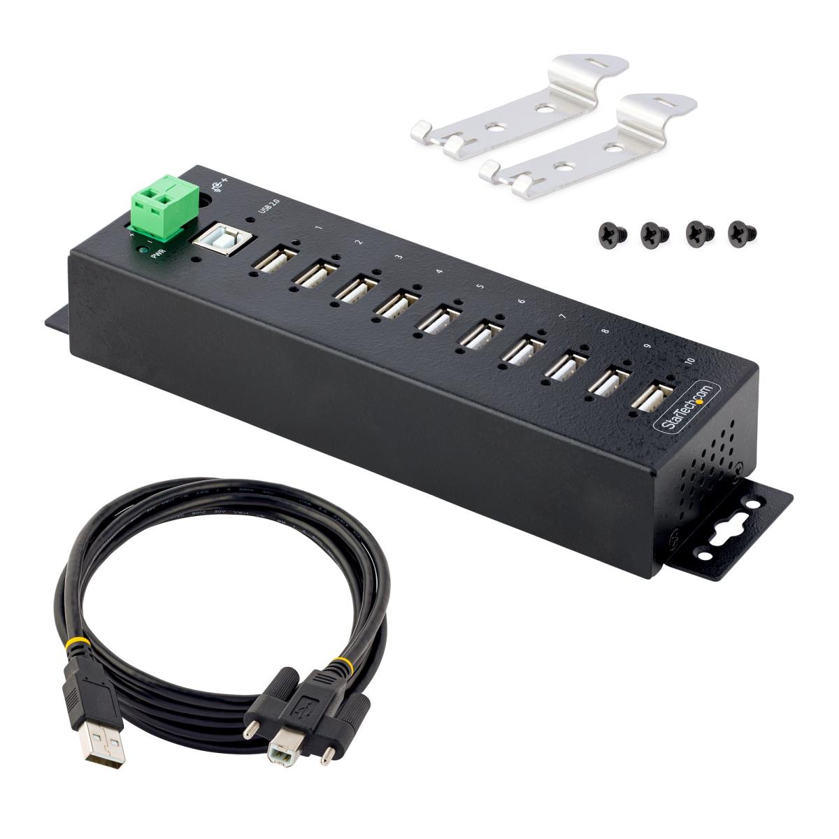 Industrial USB 2.0 Hub - Multi Port USB Hub 10-port Hub