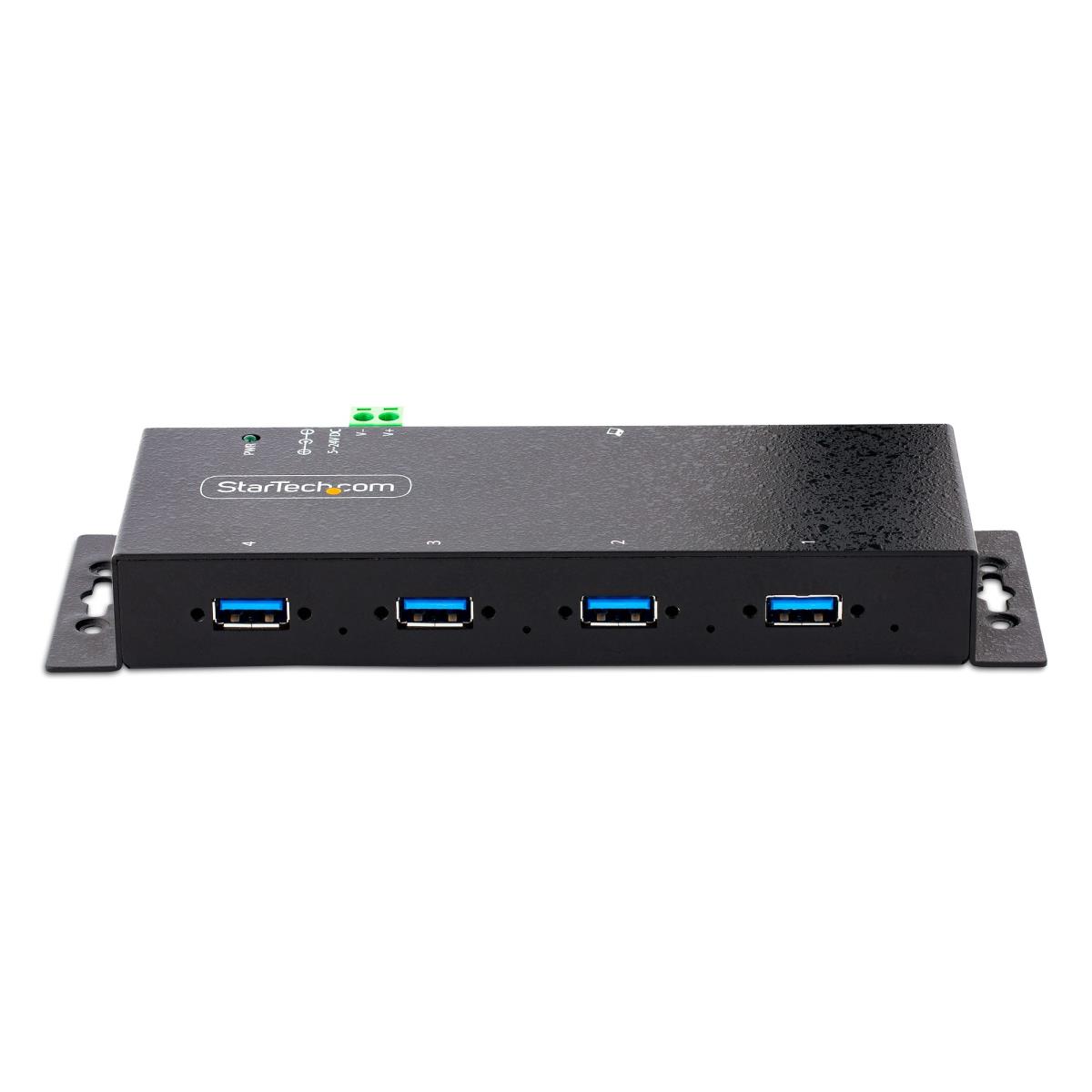 Industrial USB Hub - 4-port 5gbps USB-a Hub W/ Esd Protection
