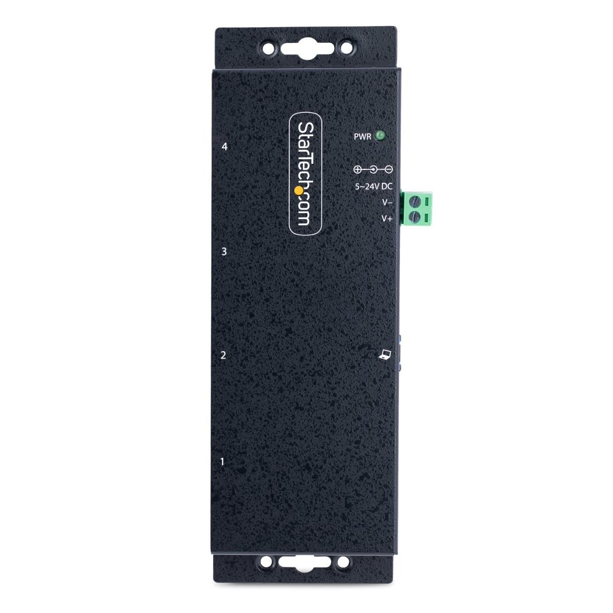 Industrial USB Hub - 4-port 5gbps USB-a Hub W/ Esd Protection
