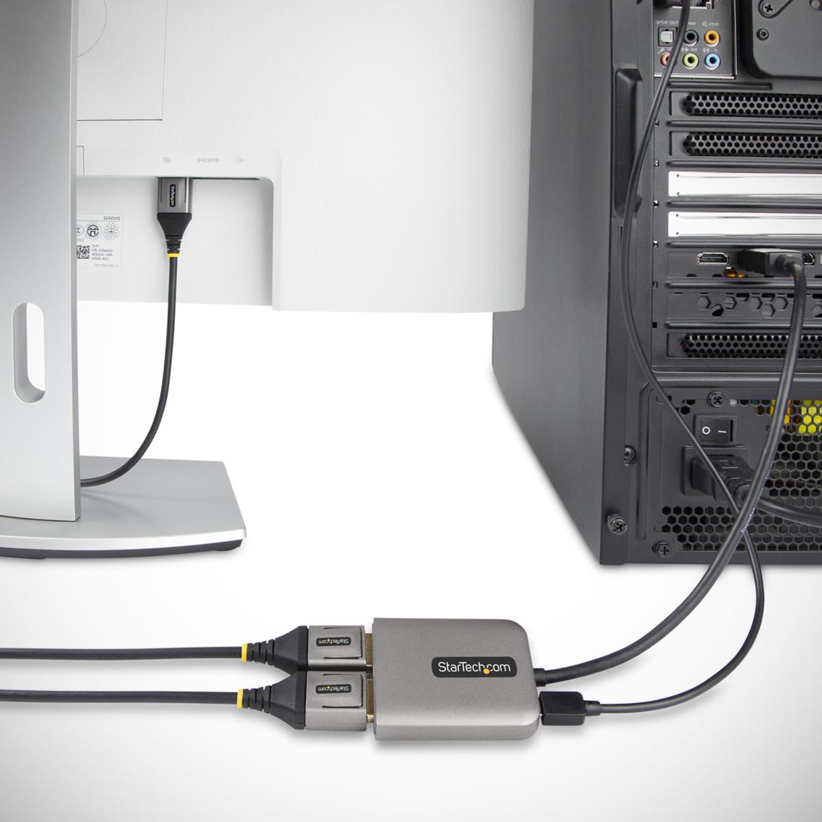 DisplayPort Mst Hub 2-port - Dual-monitor Adapter Windows