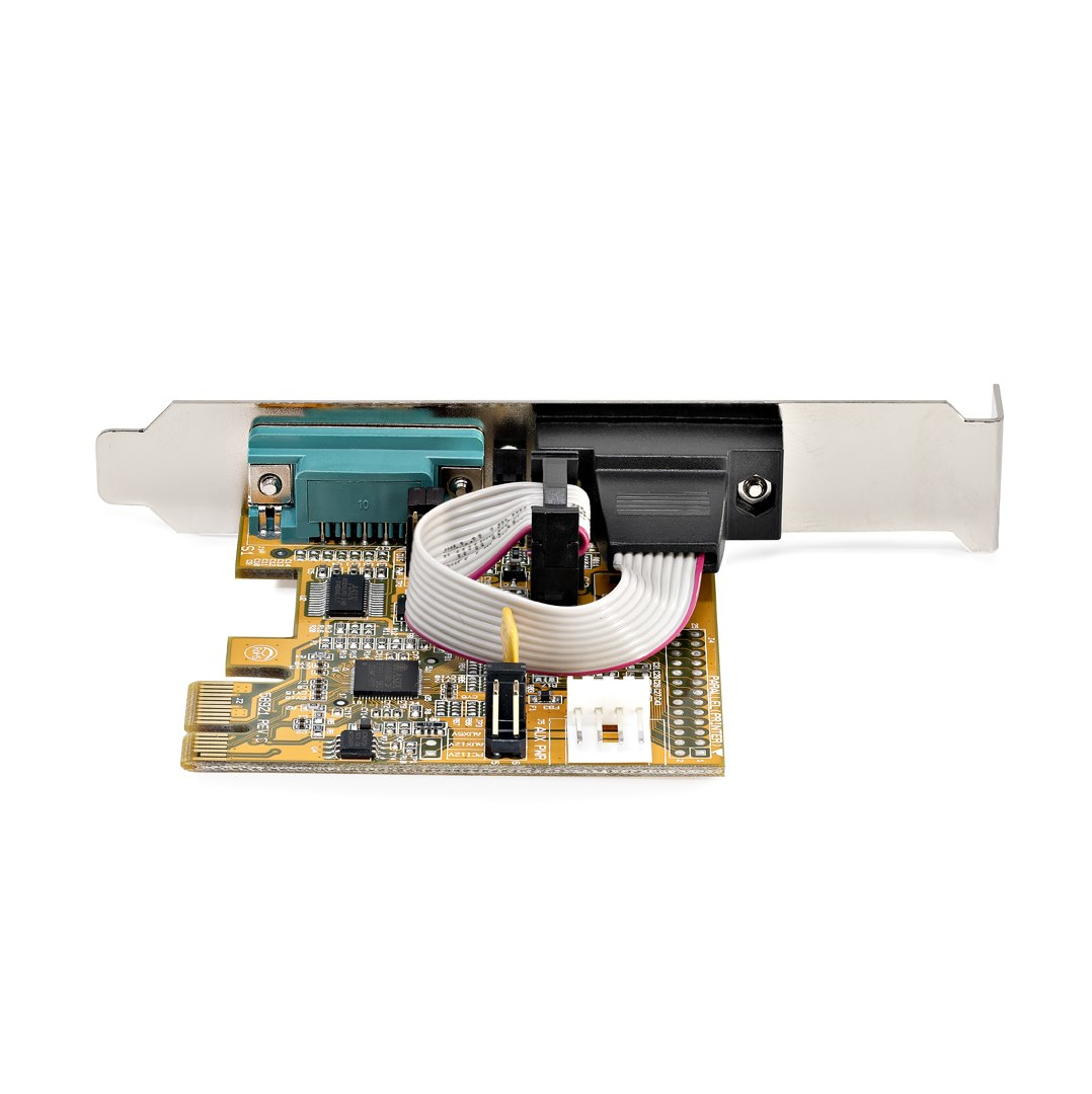 Pci-e Dual Serial Port Card - 16c1050 Uart 5v/12v Status Light