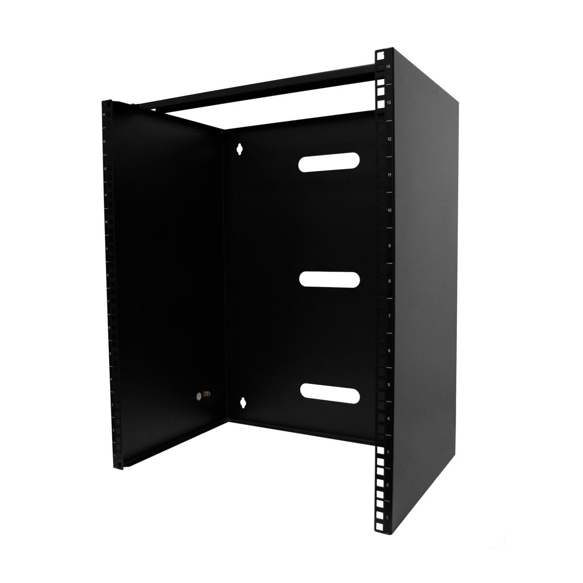 Wall Mount Rack 14u 14in Deep For 19in Wide Patch Panel/switch