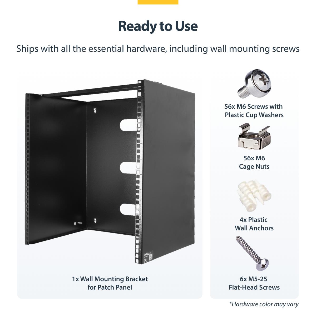 Wall Mount Rack 14u 14in Deep For 19in Wide Patch Panel/switch