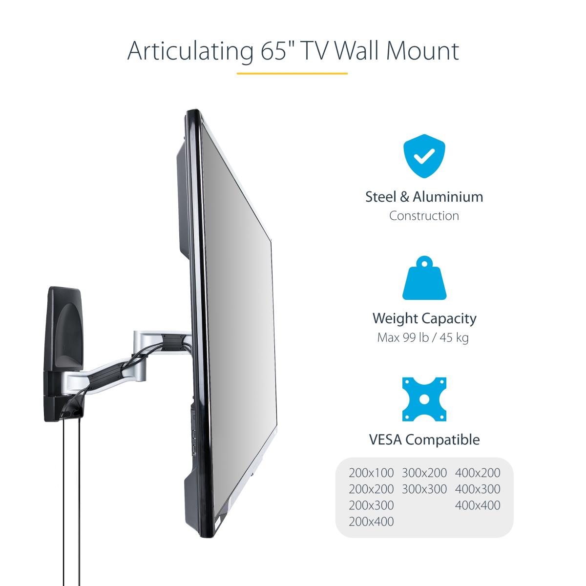 Articulating Tv Wall Mount - Corner Wall Mount Tv Bracket 65i