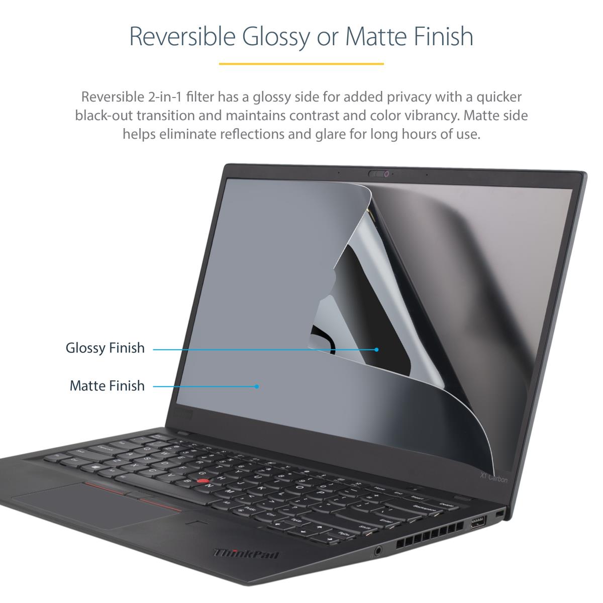 13.3in - Laptop Privacy Screen - Anti-glare Blue Light Filter