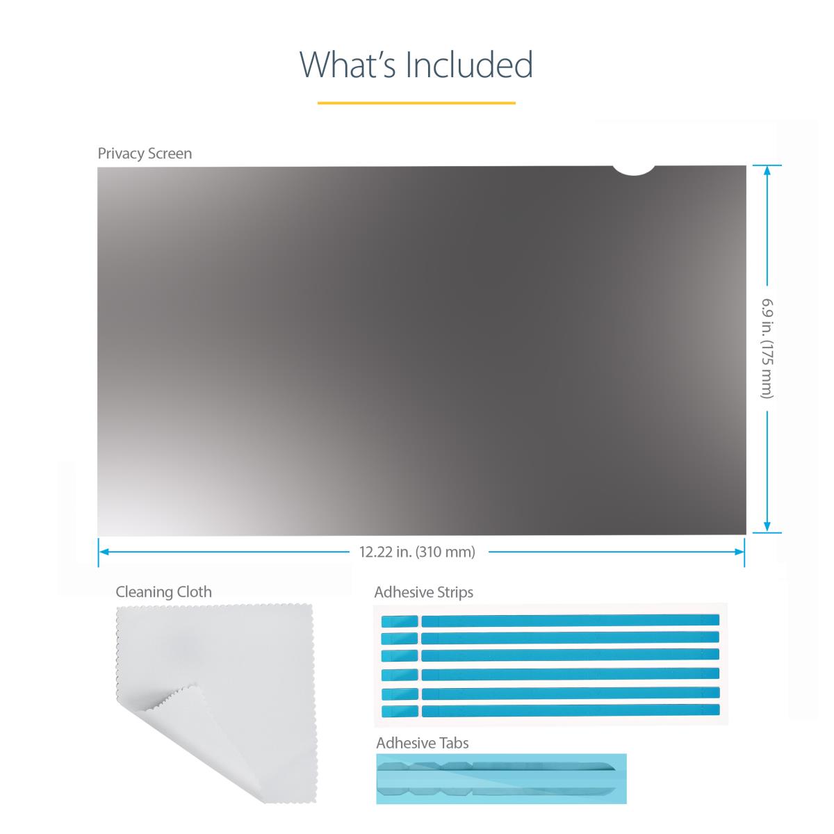 Laptop Privacy Screen - 14in Anti-glare Blue Light Filter