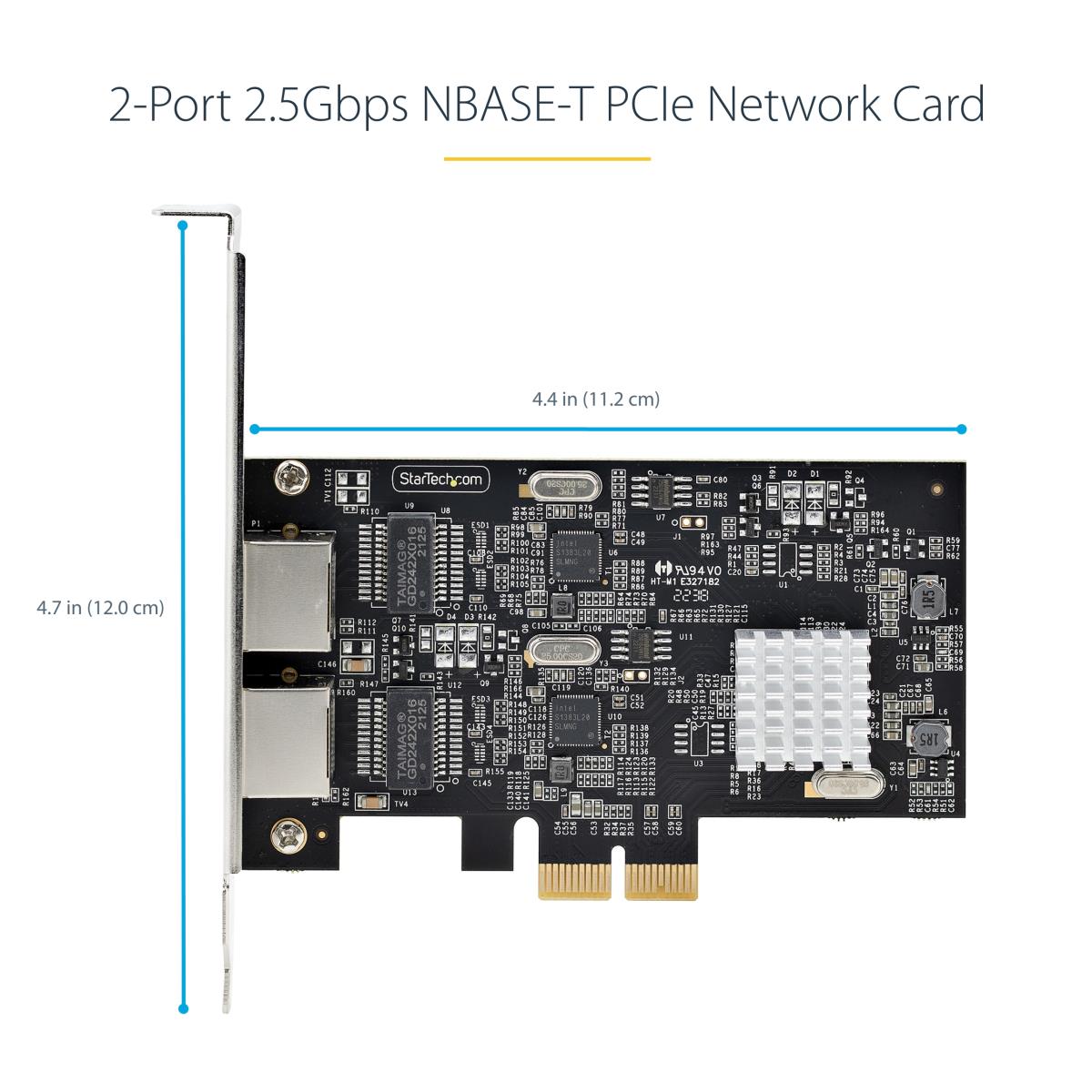 Pci-e Network Card Dual Nbase-t Ethernet Card