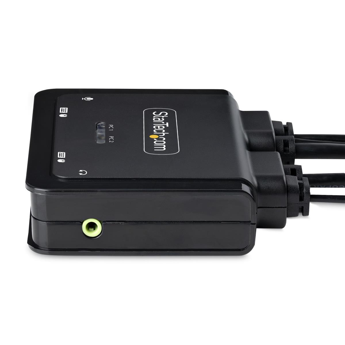 Cable KVM Switch 2-port 4k USB-c Compact KVM Bus Powered