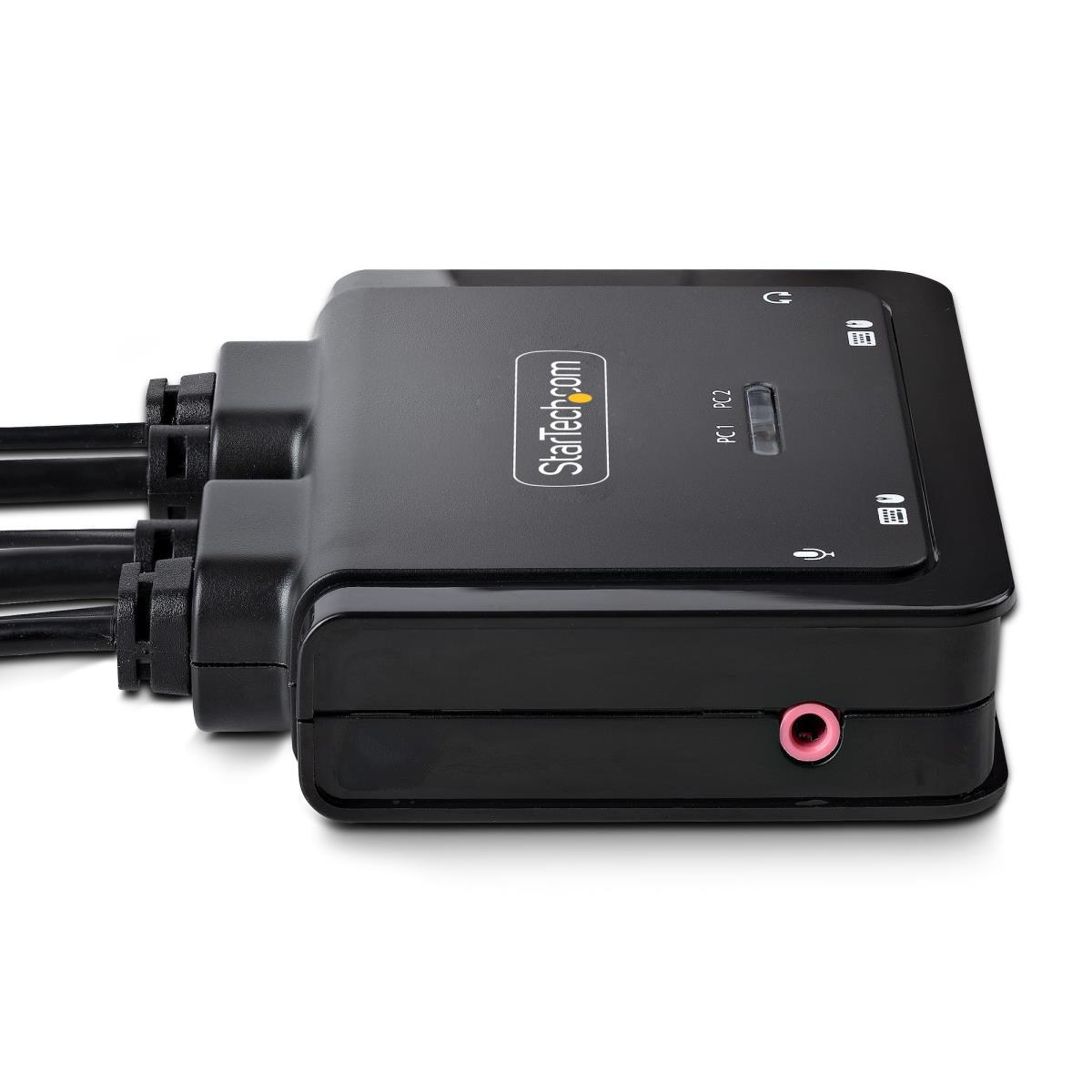 2-port Compact 4k KVM Switch USB-a/USB-c Cable KVM Switch