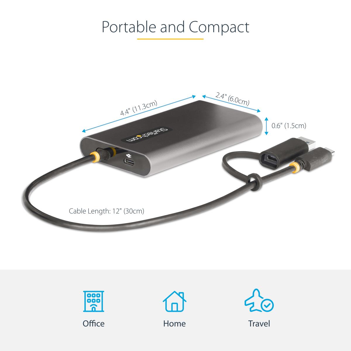 USB-c To Dual-hdmi Adapter 4k 60hz Pd