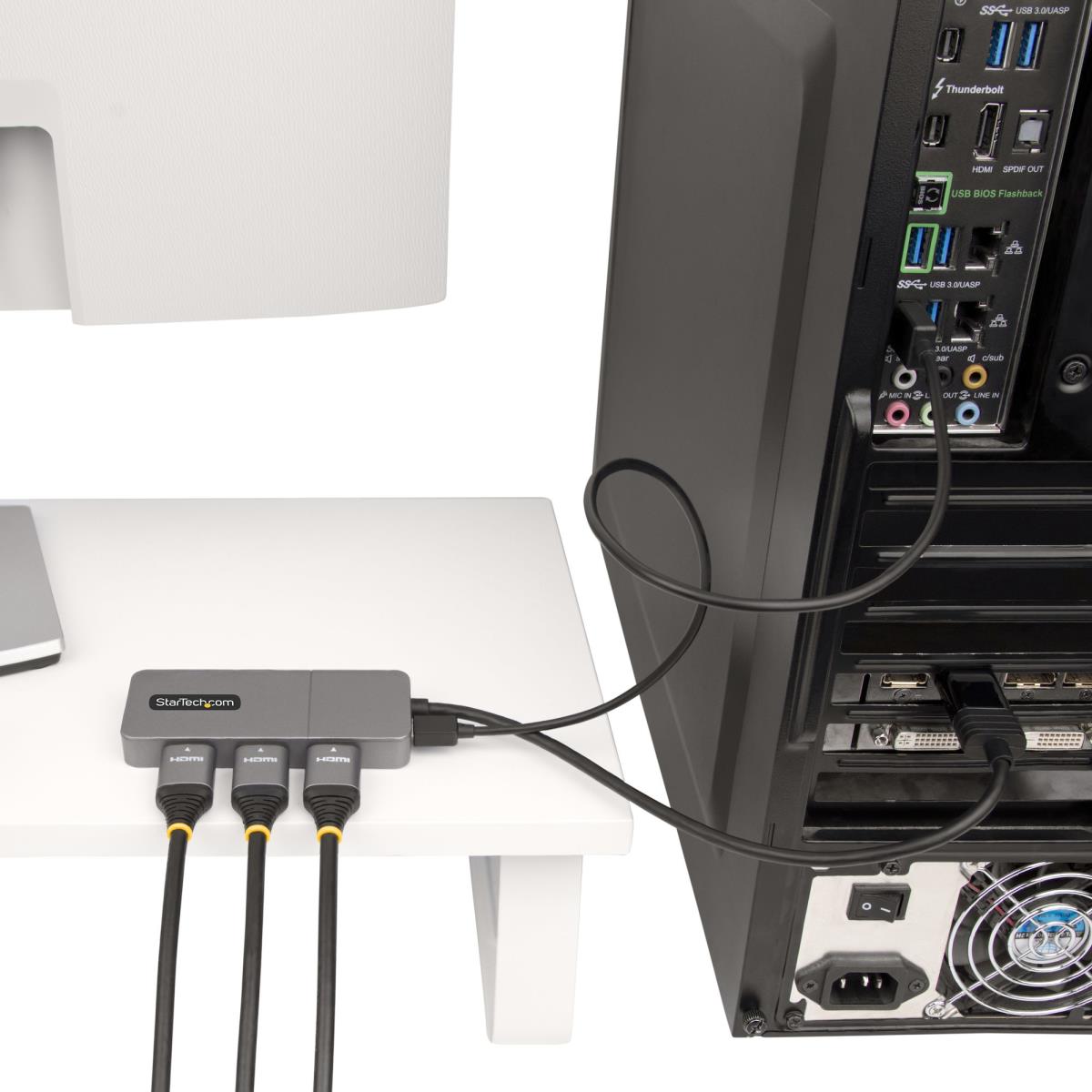 DisplayPort 3-port Mst Hub - Multi-monitor Adapter Windows