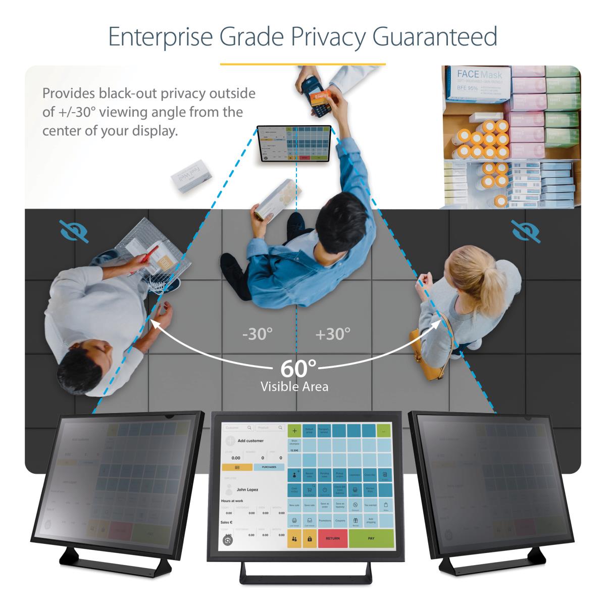 Monitor Privacy Filter 19in - Computer Privacy Screen/protecto