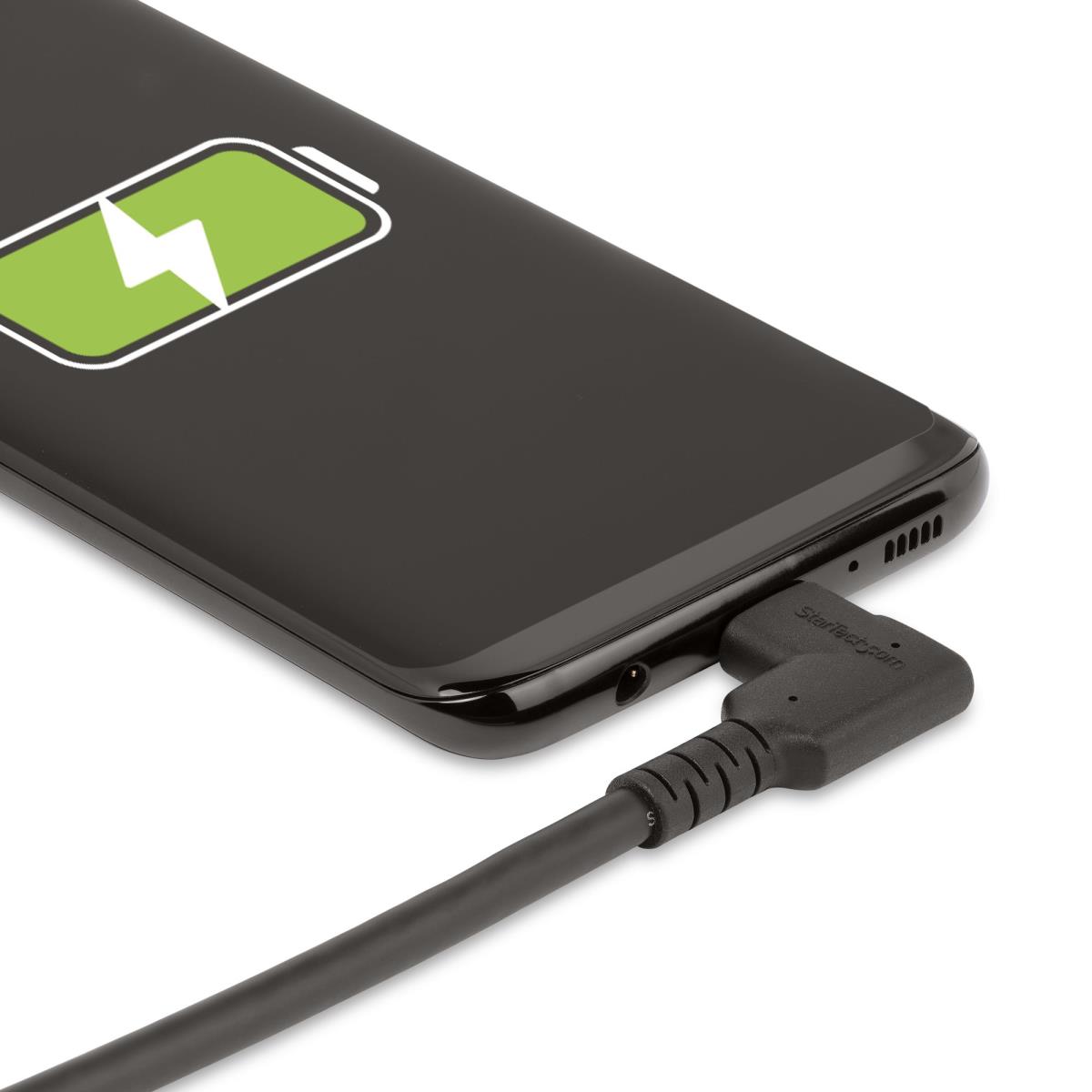 Rugged Right Angle USB-c Cable USB C To C Cable - 50cm - 90 Degrees