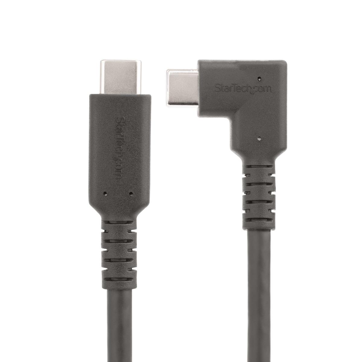 Rugged Right Angle USB-c Cable USB C To C Cable - 50cm - 90 Degrees
