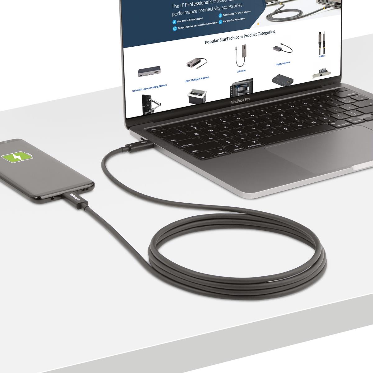 Thunderbolt 4 Cable Intel Certified Tb4/USB4 Compat 6ft