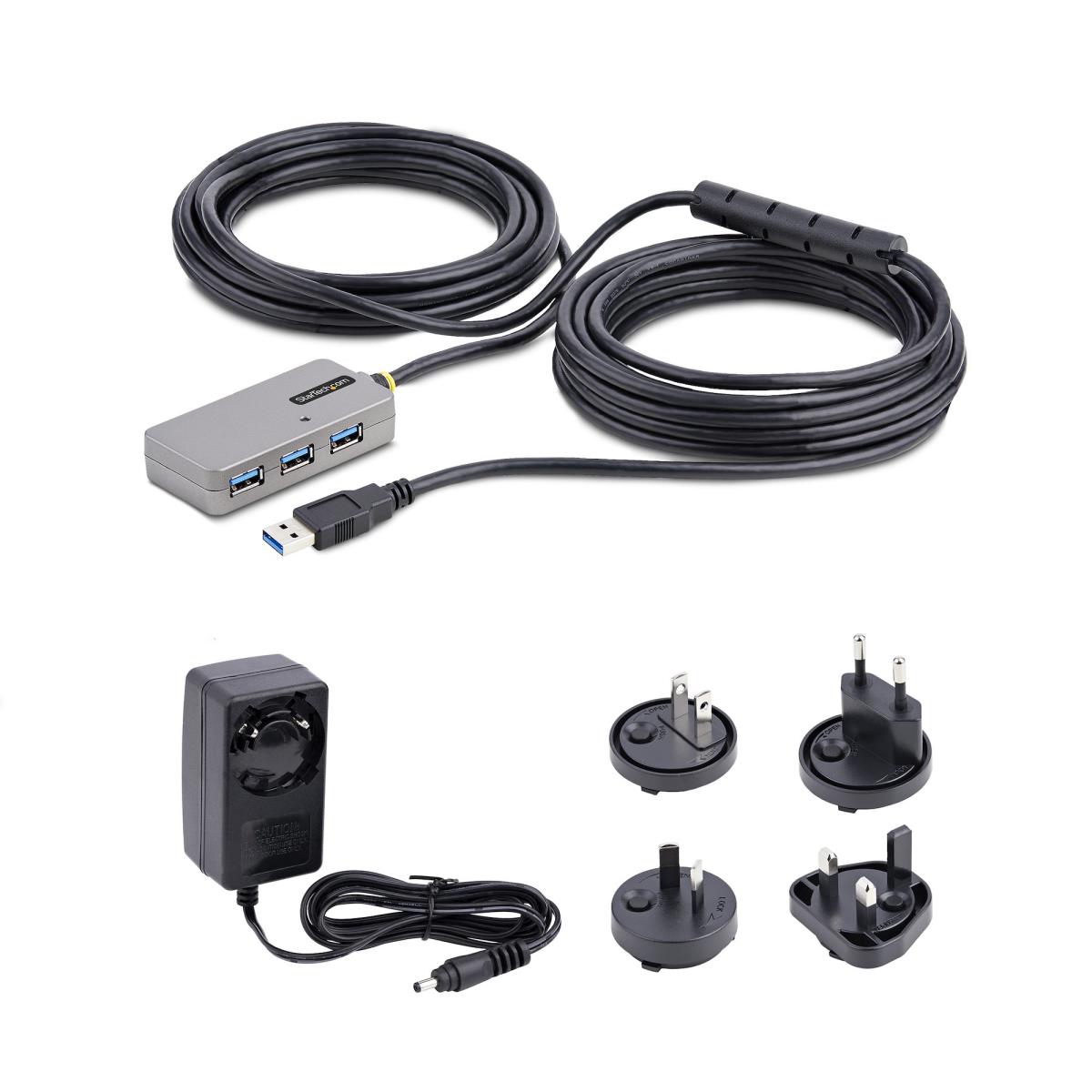 USB Extender Hub (10m) 5gbps USB 3.0 Extension Cbl W/ USB Hub