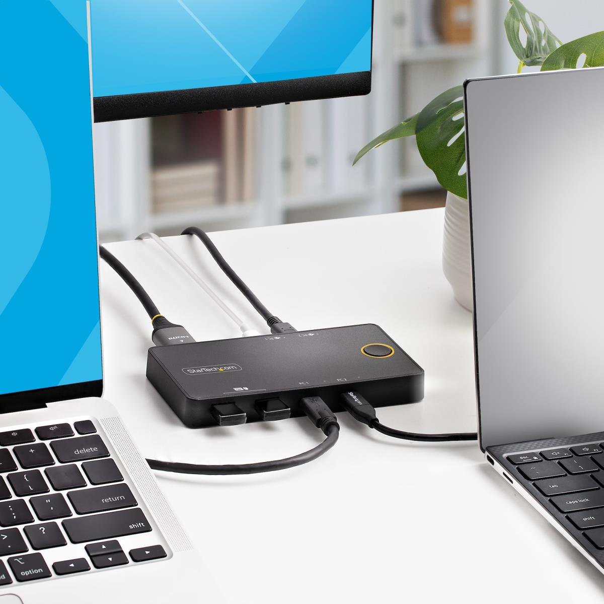 KVM Switch USB-c 4k 60hz -dual 100w Pd Pass-through