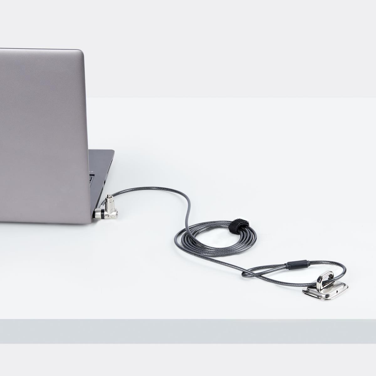 Universal Laptop Lock Security Cable Keyed Locking Cable, Anti-theft Cut-resistant Carbon Steel 2m