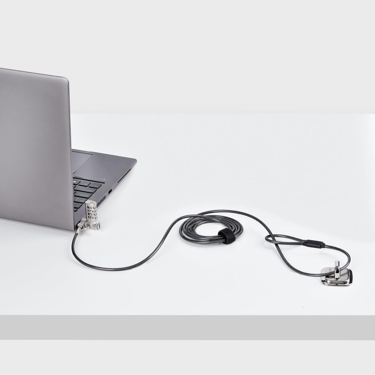 Universal Laptop Lock Security Cable Keyless Combination Locking Cable, Anti-theft Cut-resistant Steel