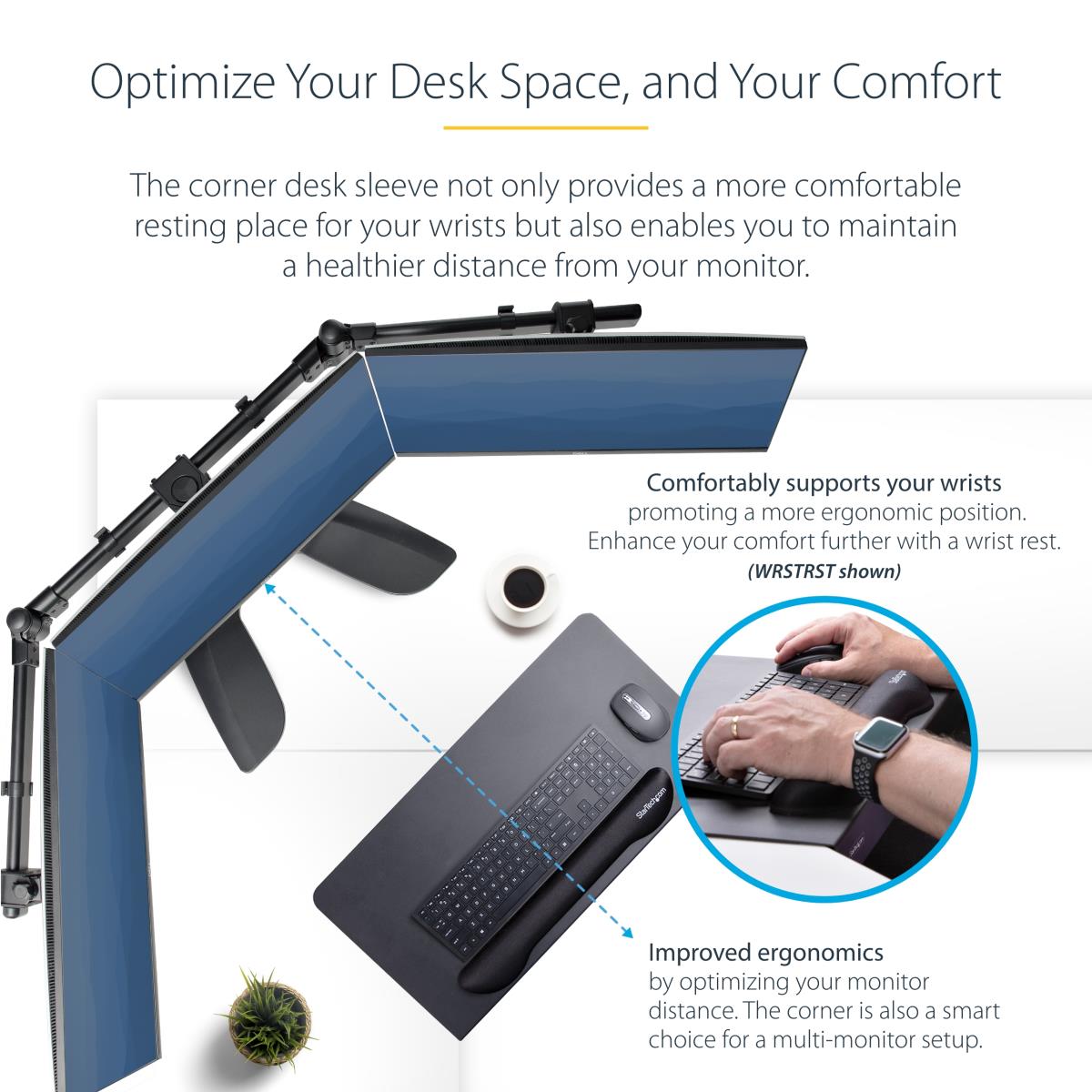 Desk Corner Sleeve/extender Office Desk Tray For Keyboard/mo