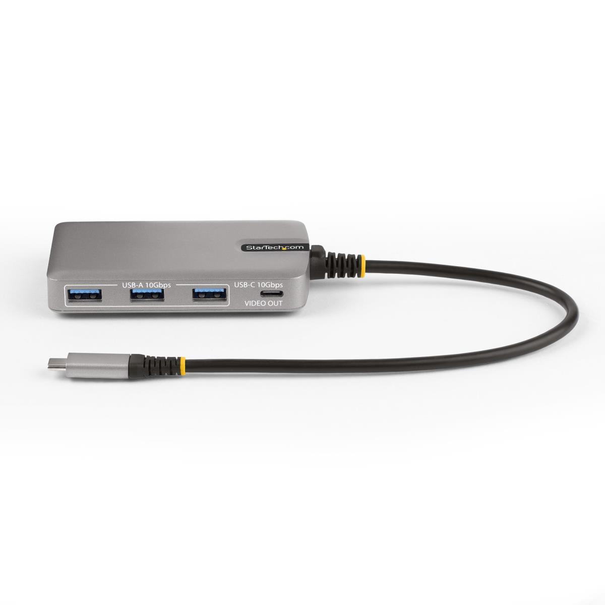 USB-c Hub 4-port W/USB-c Video 3x USB-a/1x USB-c For Laptops