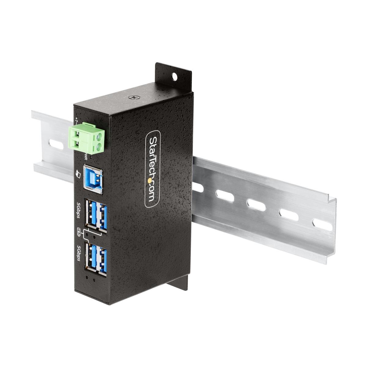 Managed Industrial - 4-port USB Hub USB 3.0/3.1/3.2 G1 5gbps