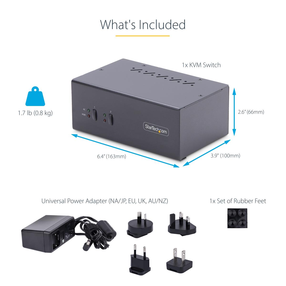 KVM Switch 4k 60hz Dual-monitor DisplayPort 2-port