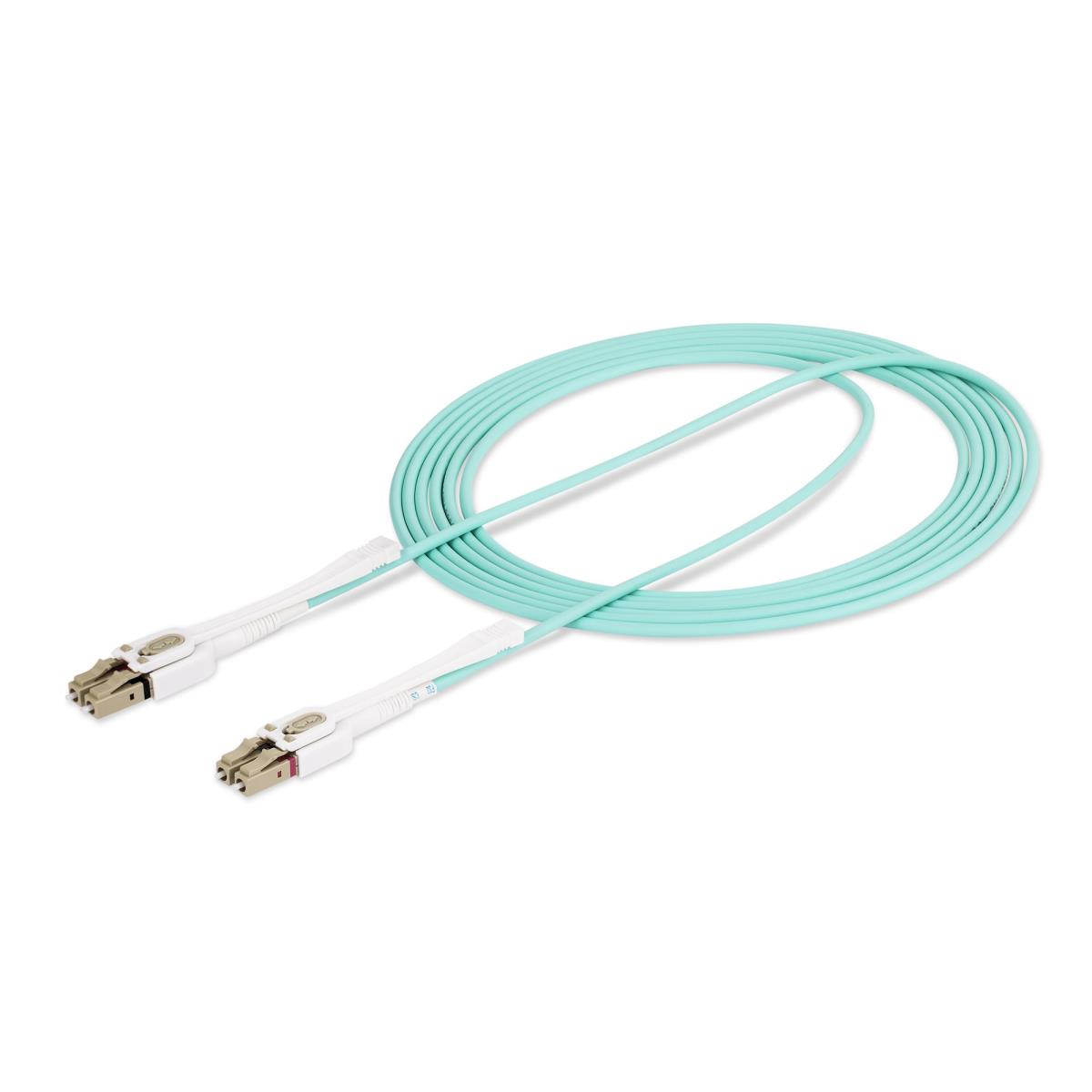 Om4 Fiber Optic Cable Lc To Lc Fiber Patch Cable - Blue 3m