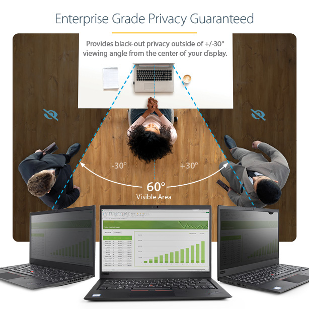 Laptop Privacy Screen - 15.6in 16:9 Gold Privacy Filter/security Shield