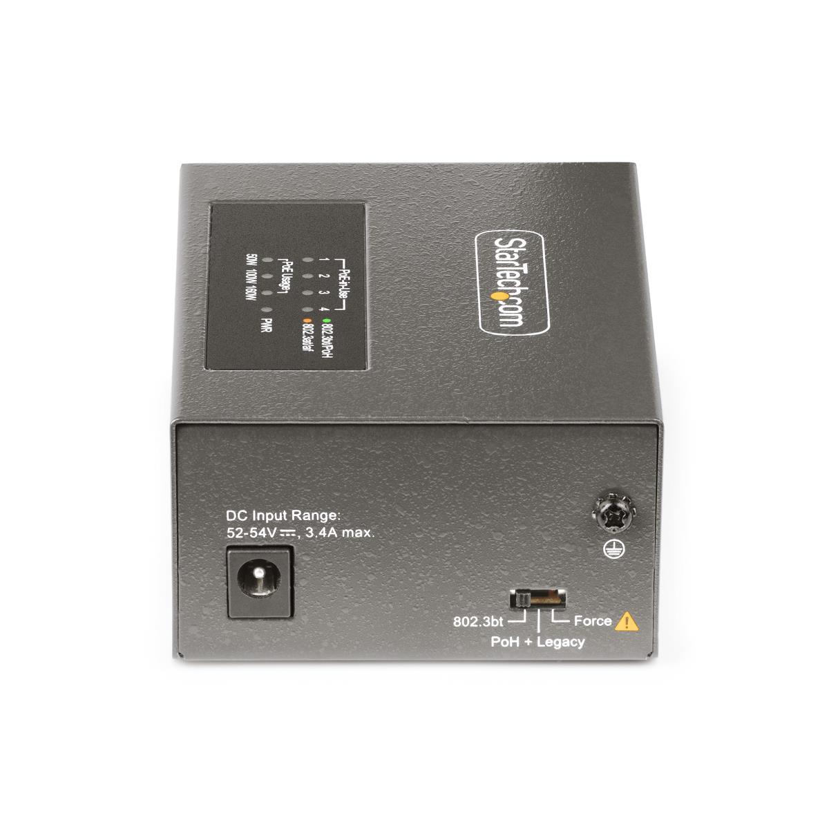 Multi-gigabit Poe++ Injector - 4-port 5/2.5g Ethernet (nbase-t) Poe/poe+/poe++ (802.3af/802.3at/