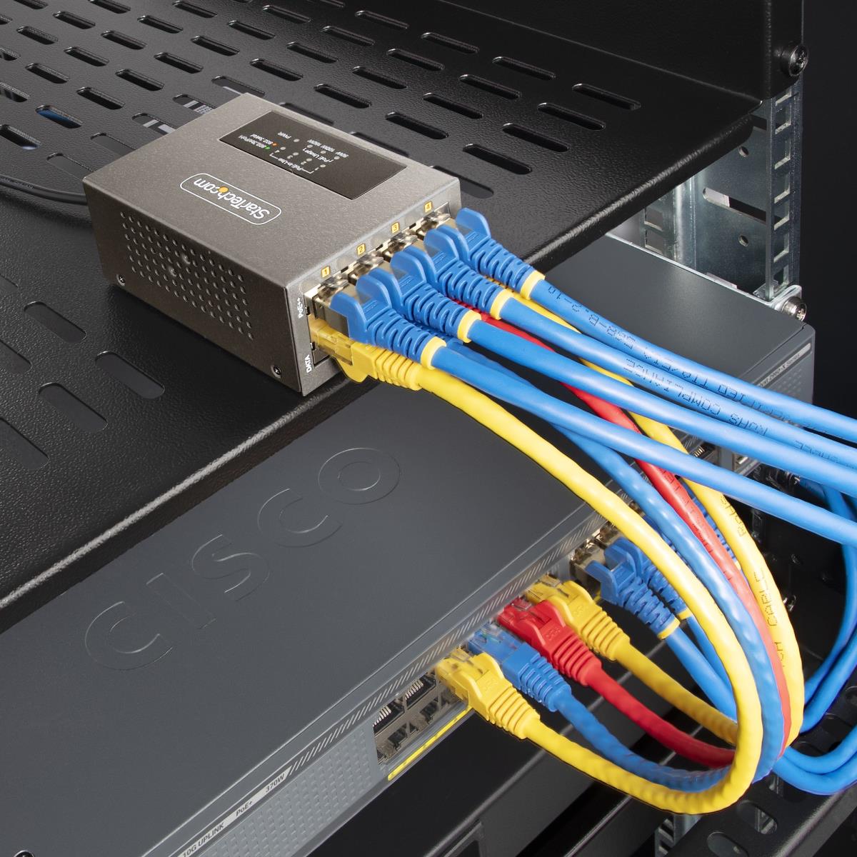 Multi-gigabit Poe++ Injector - 4-port 5/2.5g Ethernet (nbase-t) Poe/poe+/poe++ (802.3af/802.3at/