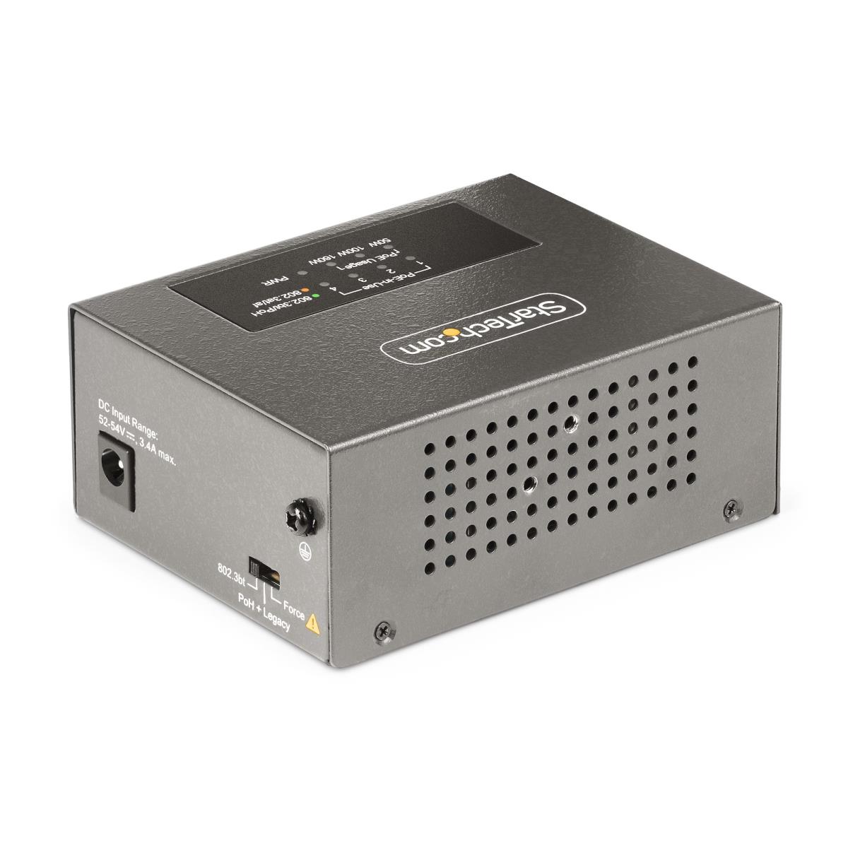 Multi-gigabit Poe++ Injector - 4-port 5/2.5g Ethernet (nbase-t) Poe/poe+/poe++ (802.3af/802.3at/