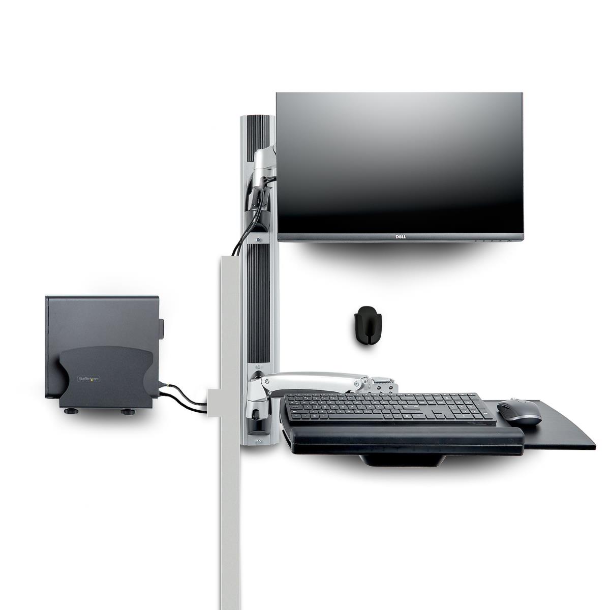 Wall Mount Workstation Vesa Mount For 32in Monitor (22lb/10kg) Fully Articulating Monitor Mount